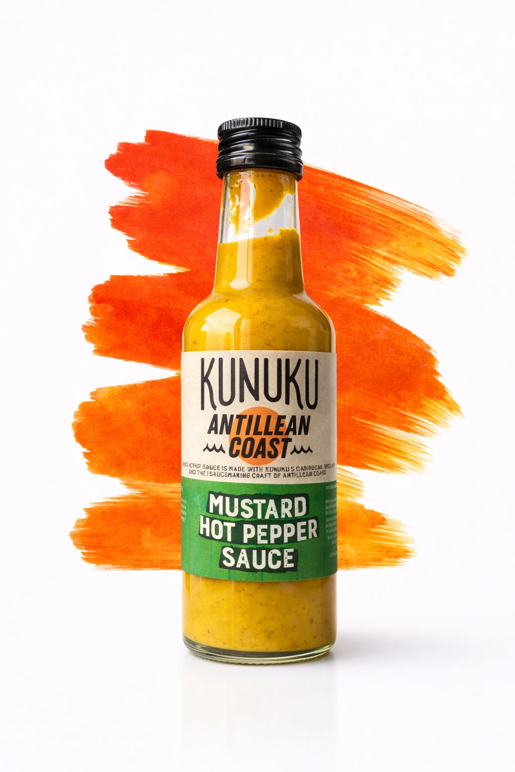 Kunuku Spices x Antillean Coast- Mustard Hot Pepper Sauce - 250ml